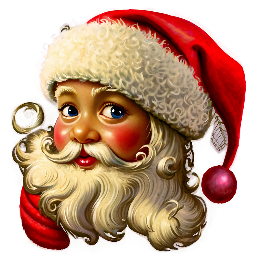 Vintage Santa Hat Style Png 04302024