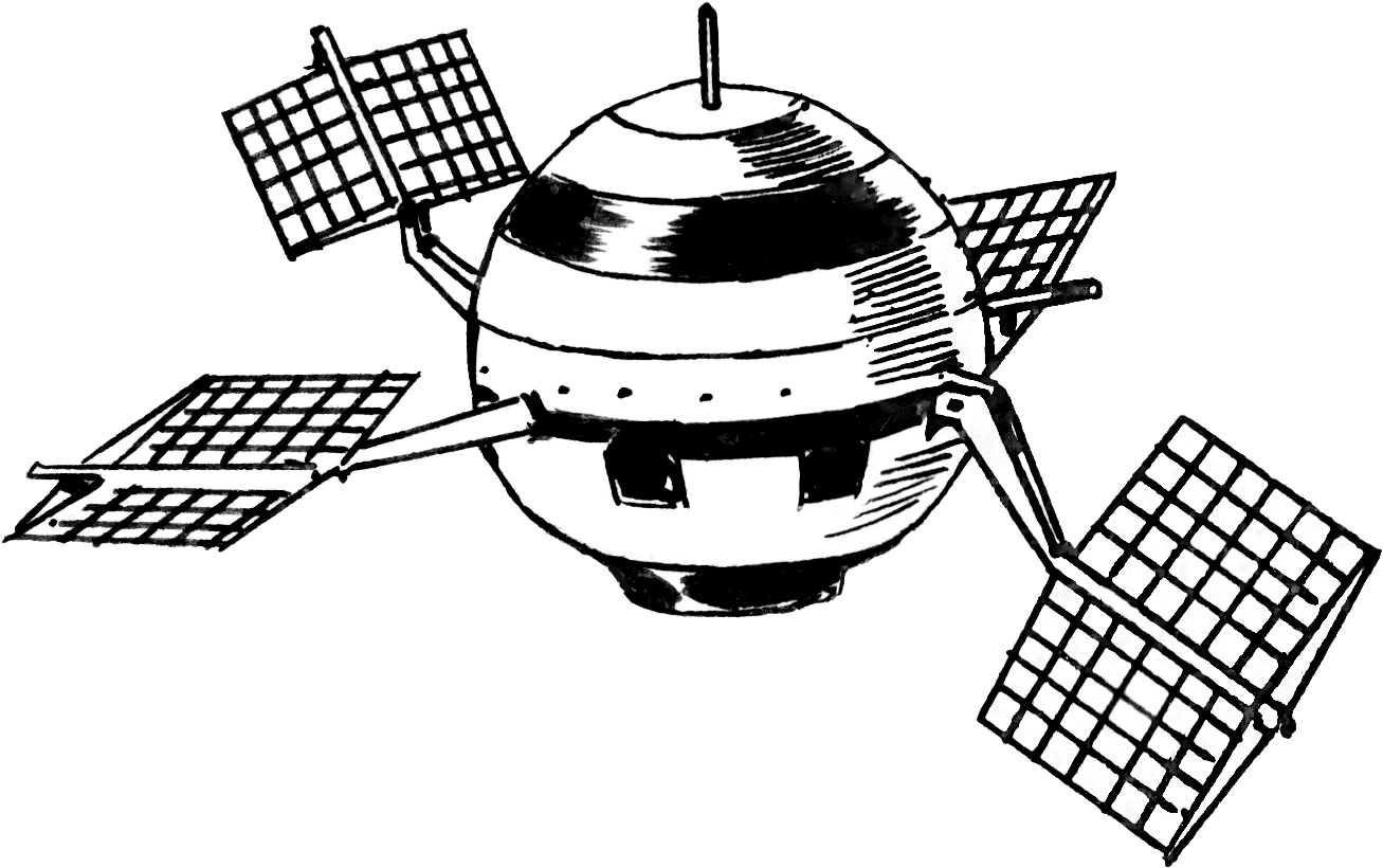 Vintage Satellite Illustration