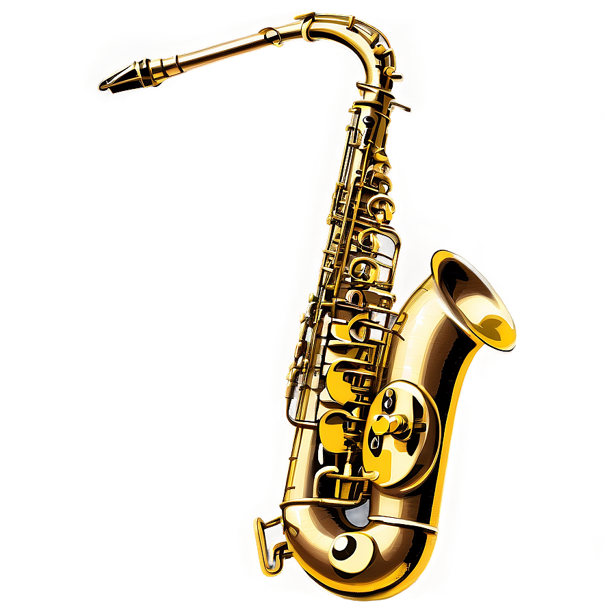 Vintage Saxophone Illustration Png 05252024