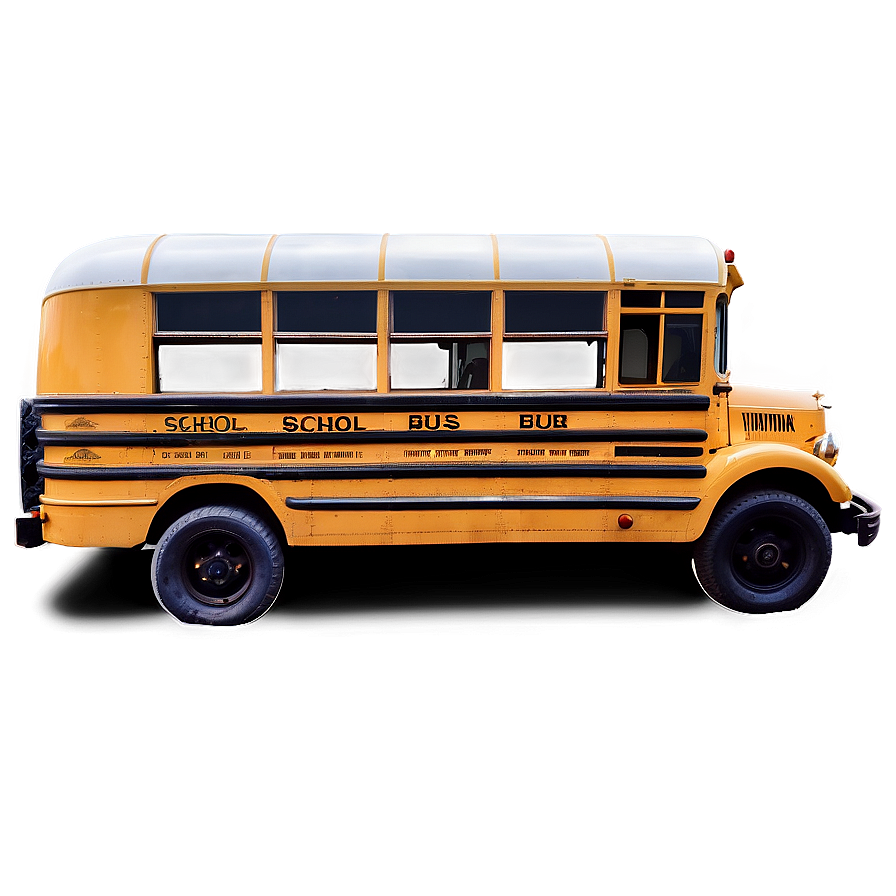 Vintage School Bus Side View Png 42