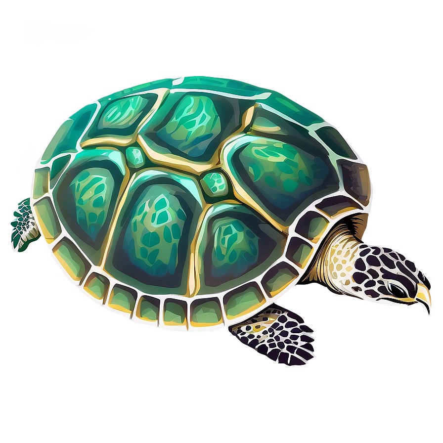 Vintage Sea Turtle Illustration Png Nwo93