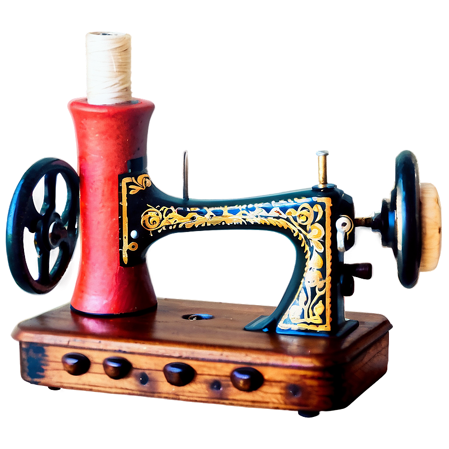 Vintage Sewing Machine Png 06112024