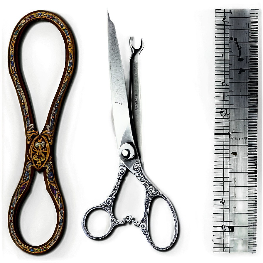 Vintage Sewing Shears Png 97