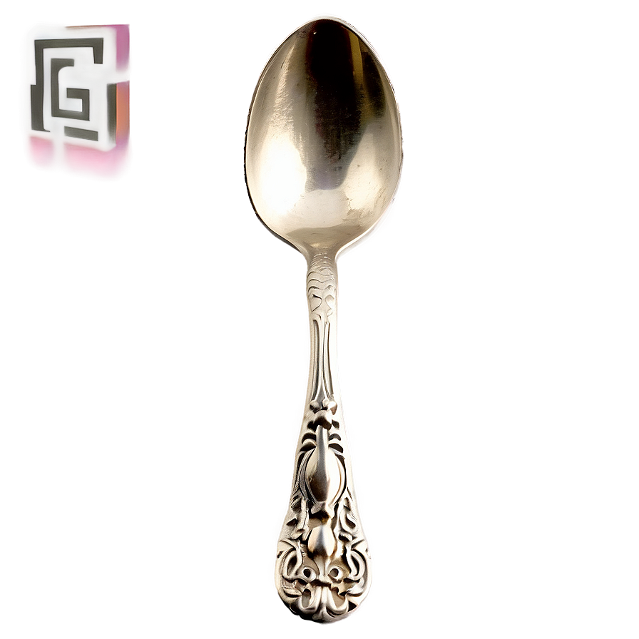 Vintage Silver Spoon Png Cmj