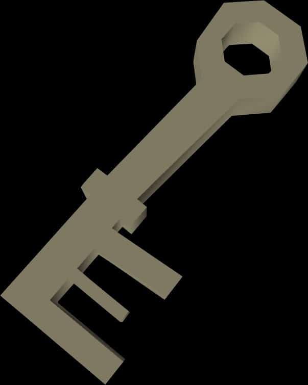 Vintage Skeleton Key Graphic