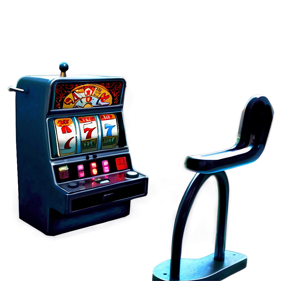 Vintage Slot Machineand Chair