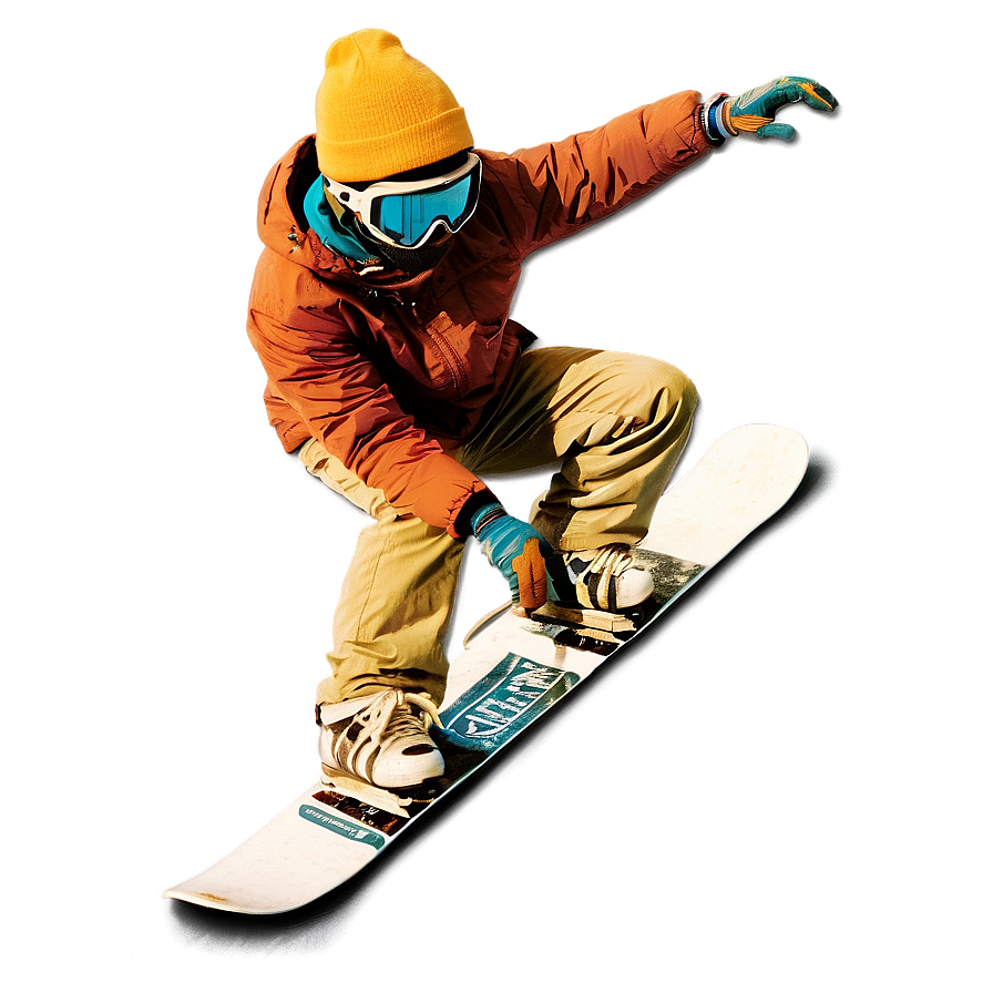 Vintage Snowboarding Png Dht45