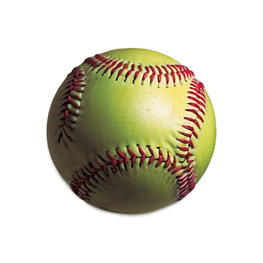 Vintage Softball Graphic Png 06292024