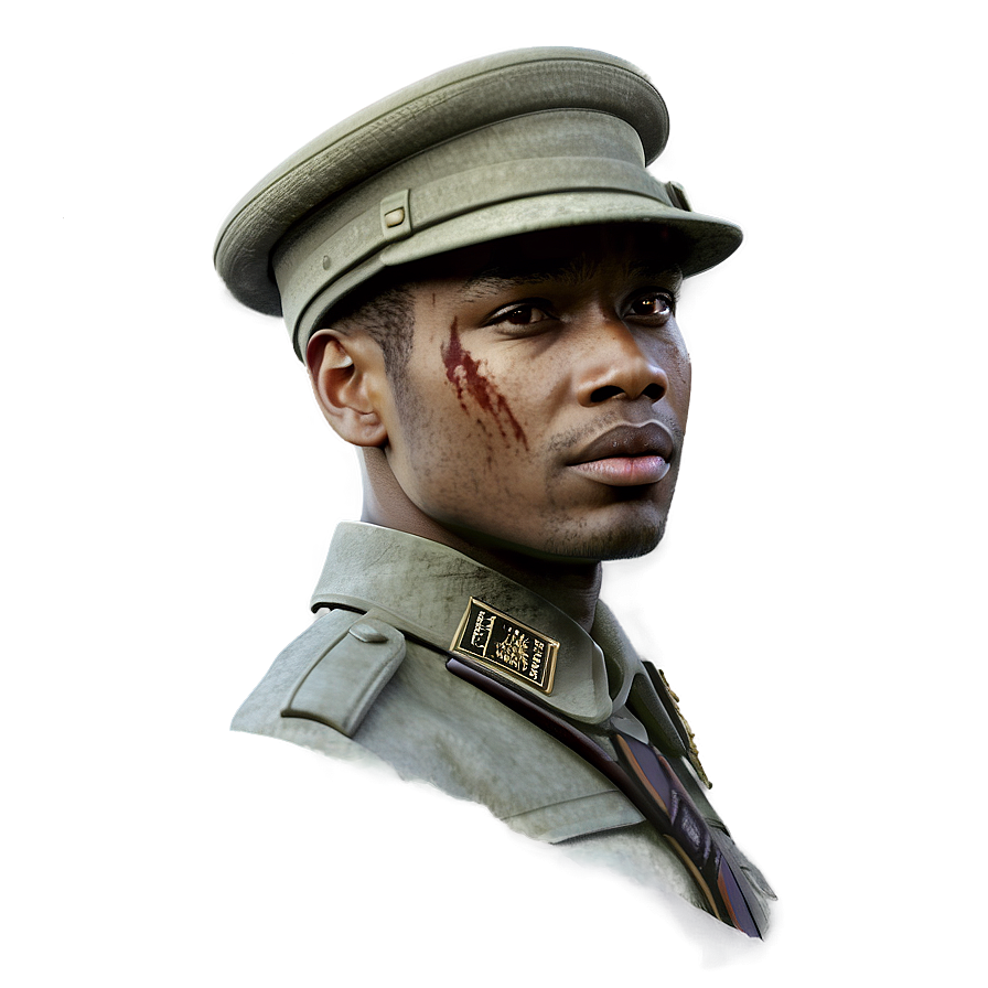 Vintage Soldier Portrait Png 53