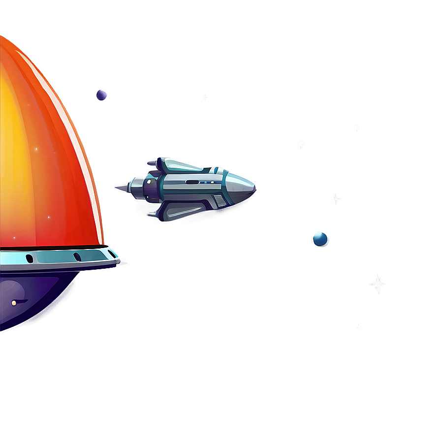 Vintage Spaceship Drawing Png Oei14