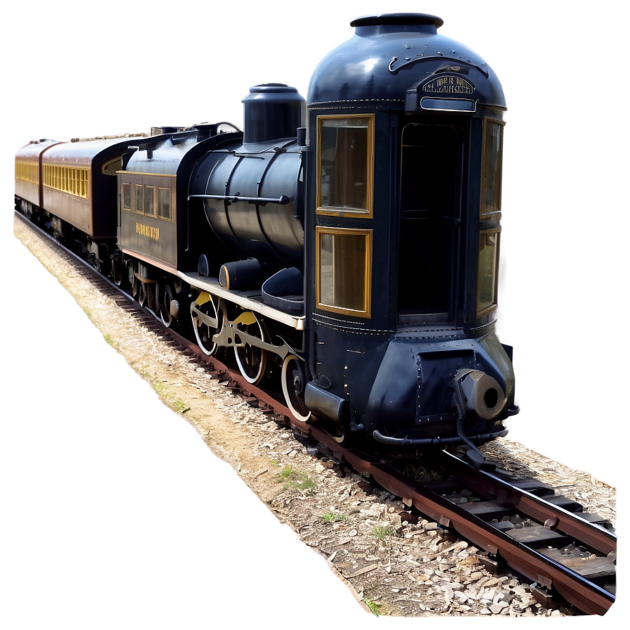 Vintage Steam Train Tracks Png Qdh