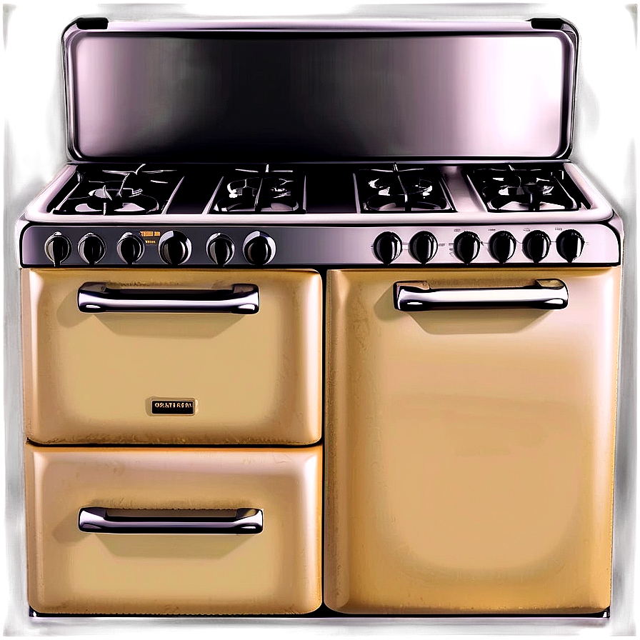 Vintage Stove Oven Png 22