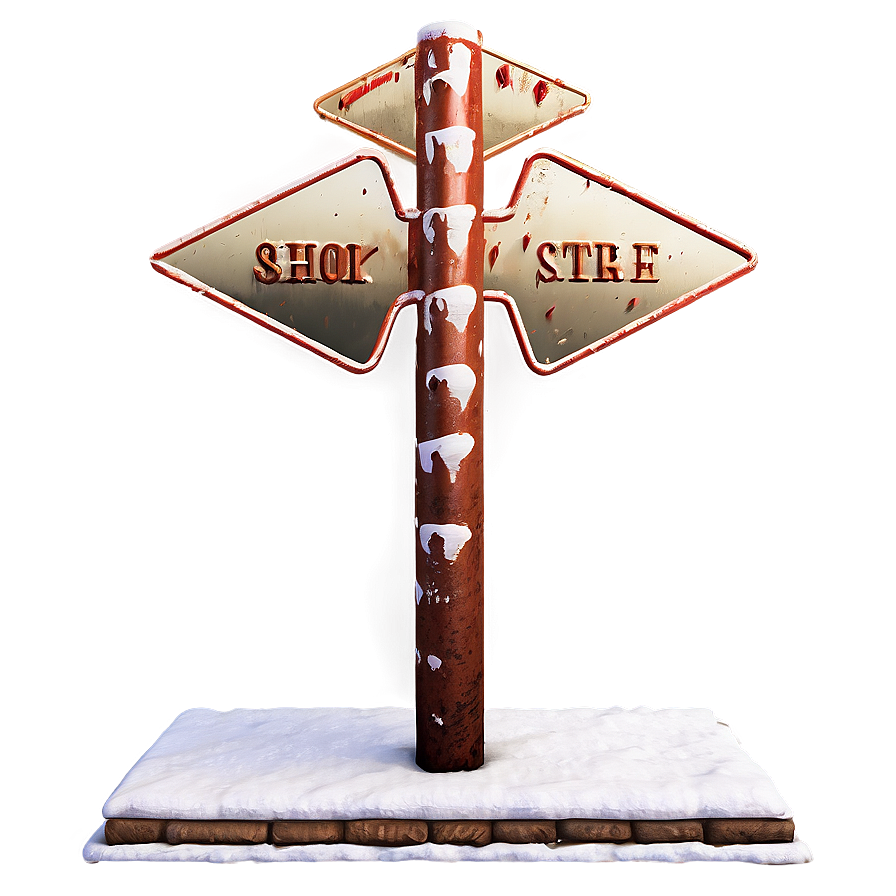 Vintage Street Sign Png Xvn