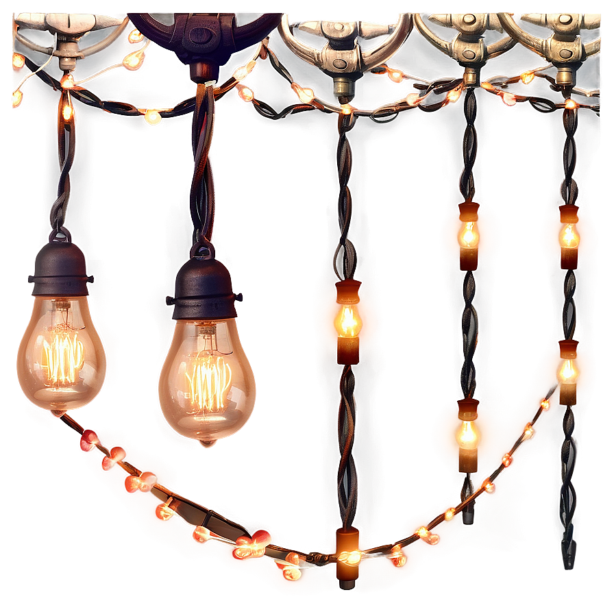 Vintage String Lights Png 05252024