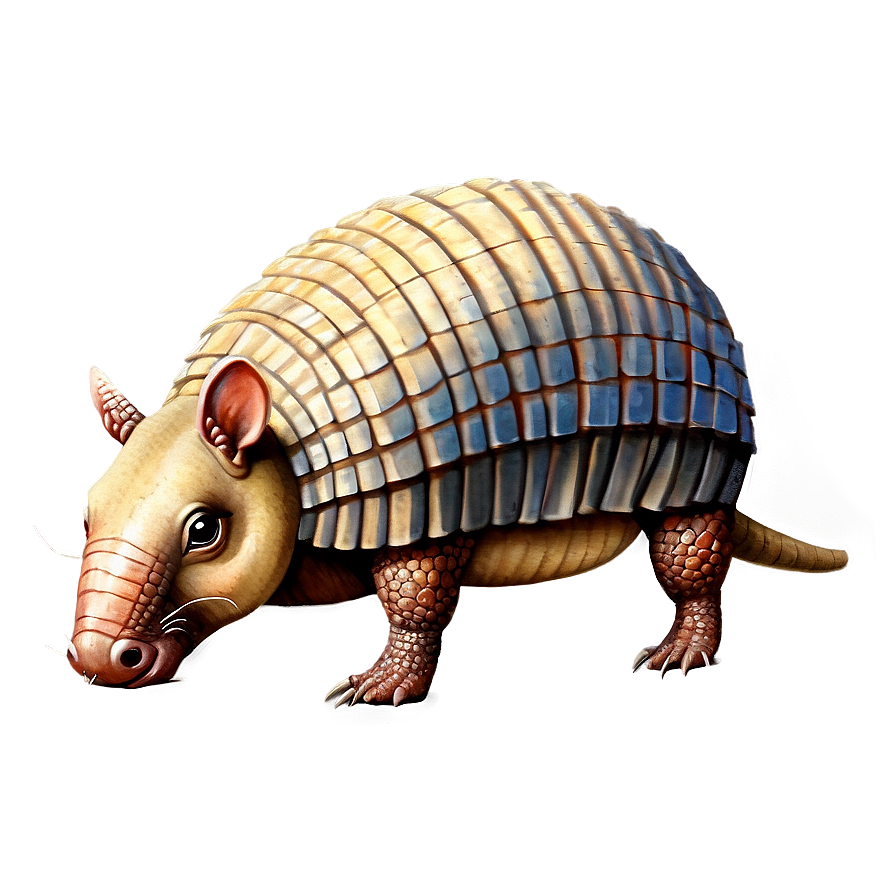 Vintage Style Armadillo Drawing Png 1