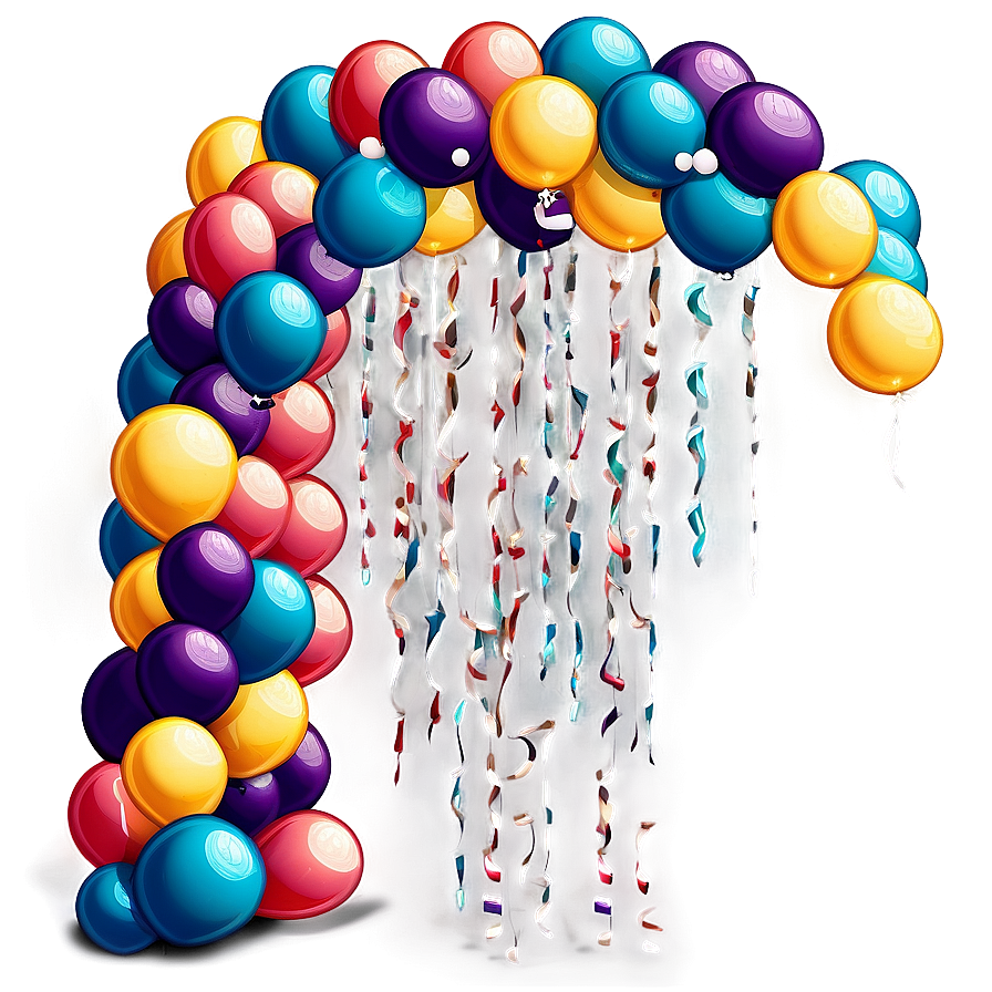 Vintage Style Balloon Arch Png 78