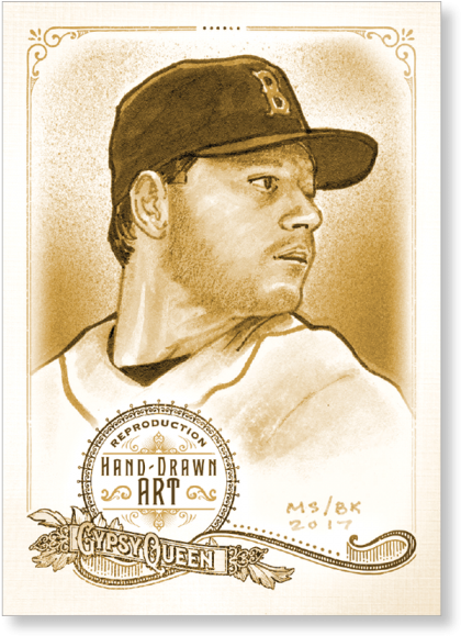 Vintage Style Baseball Card Illustration