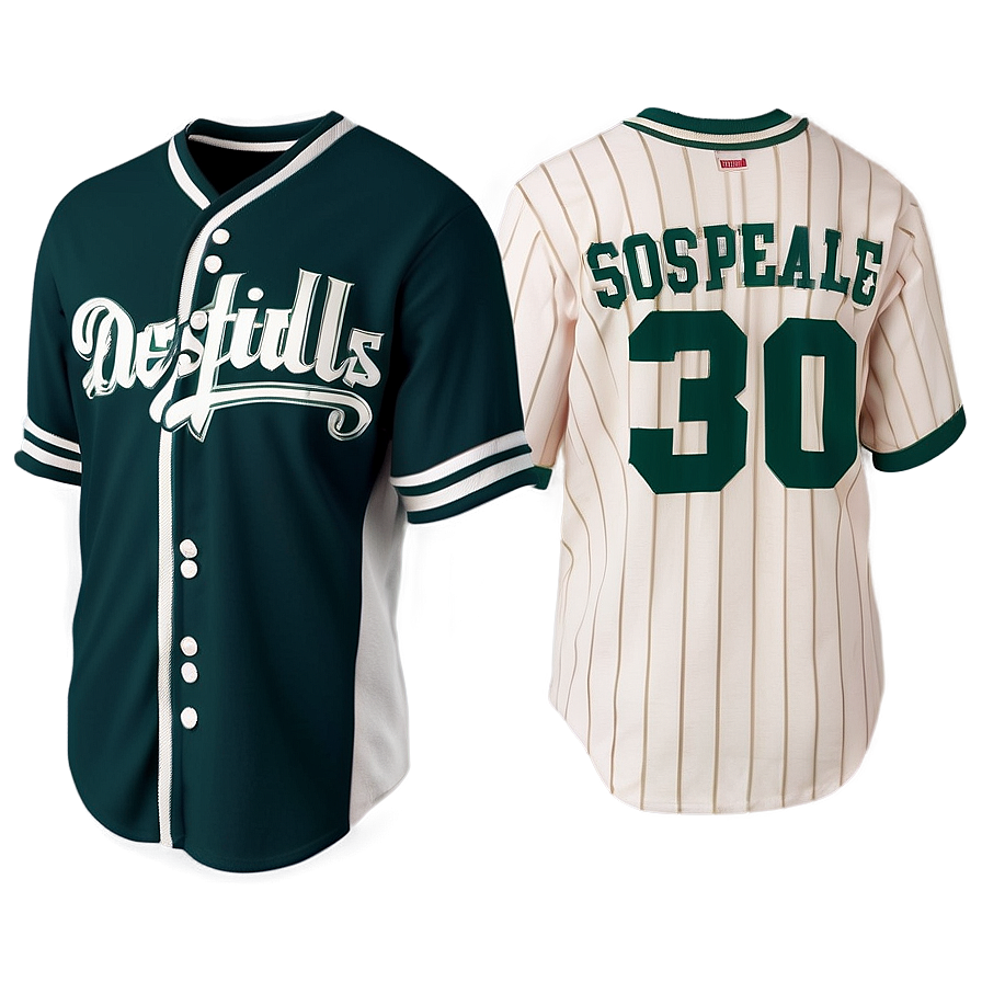 Vintage Style Baseball Jersey Png 06282024