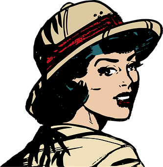 Vintage Style Female Illustration