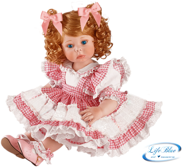 Vintage Style Porcelain Doll