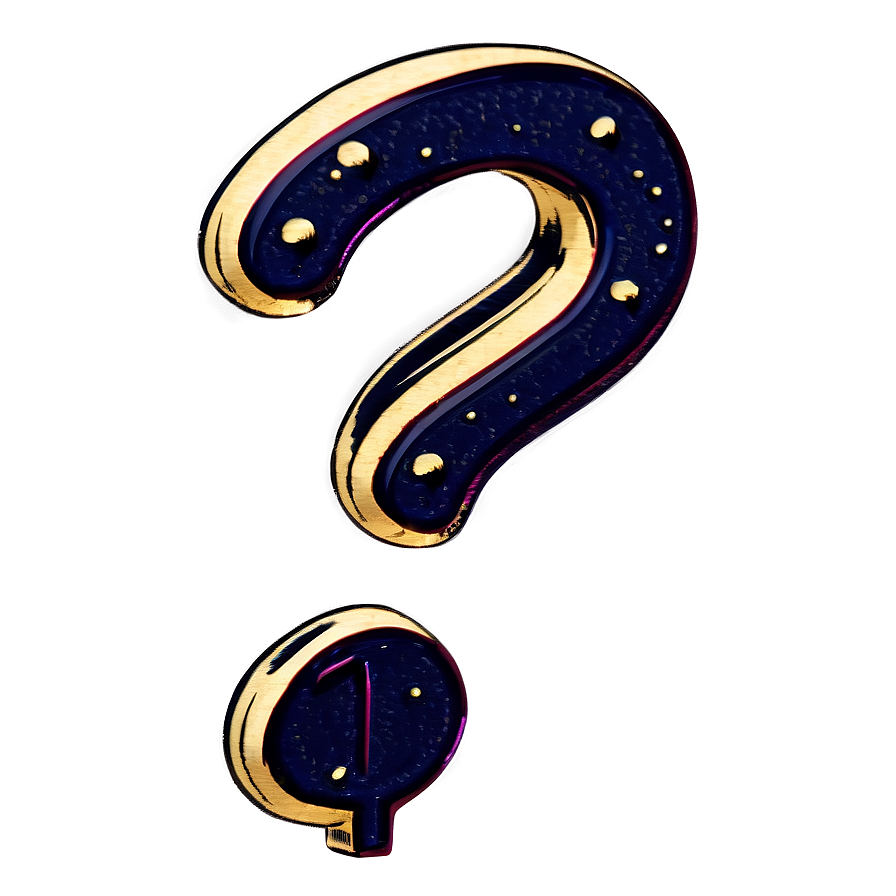 Vintage Style Question Mark Png Env5