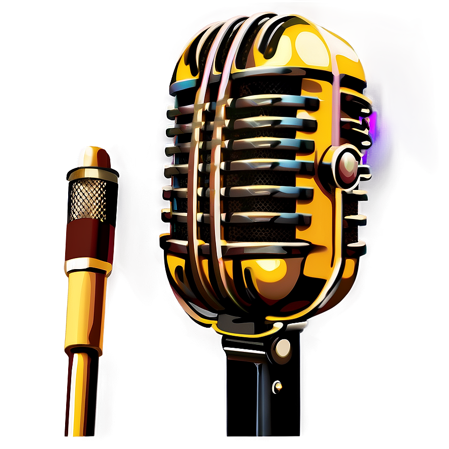 Vintage Styled Radio Mic Png 95