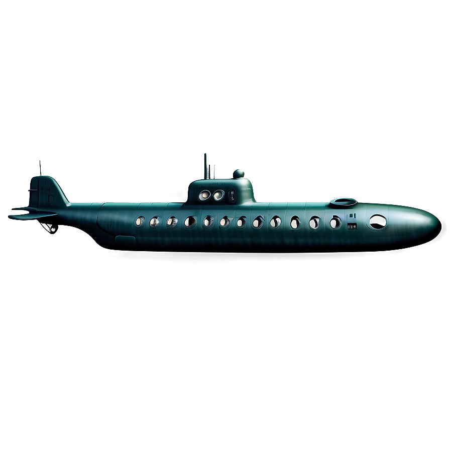 Vintage Submarine Design Png Hmt