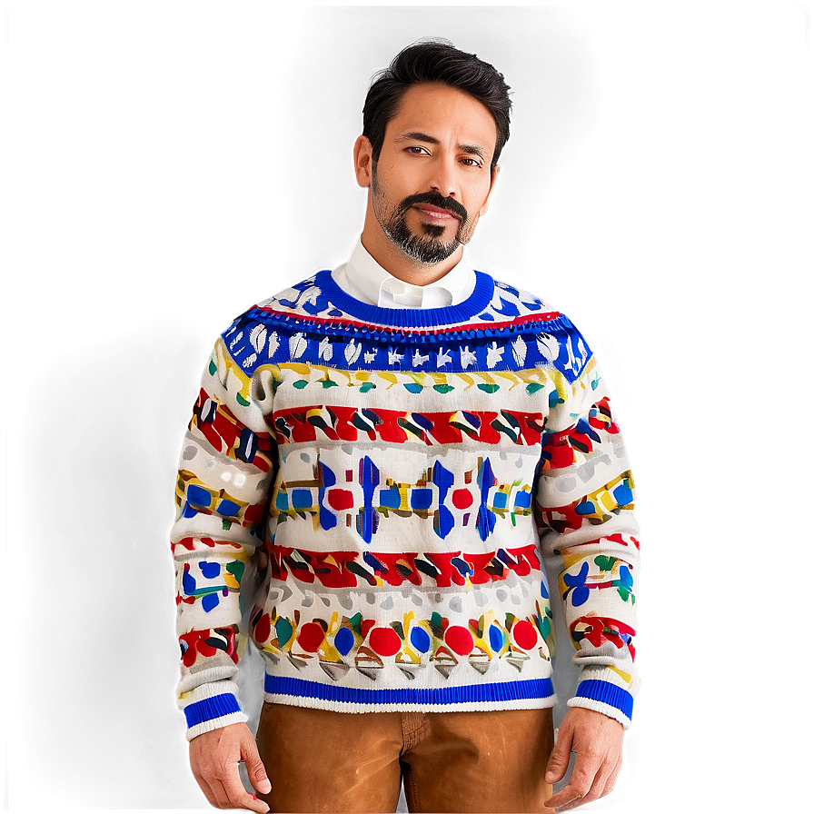 Vintage Sweater Pattern Png 06292024