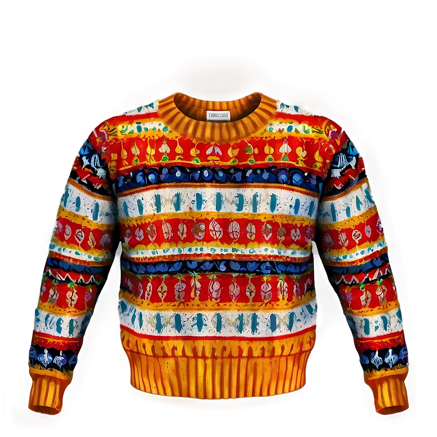 Vintage Sweater Pattern Png 06292024