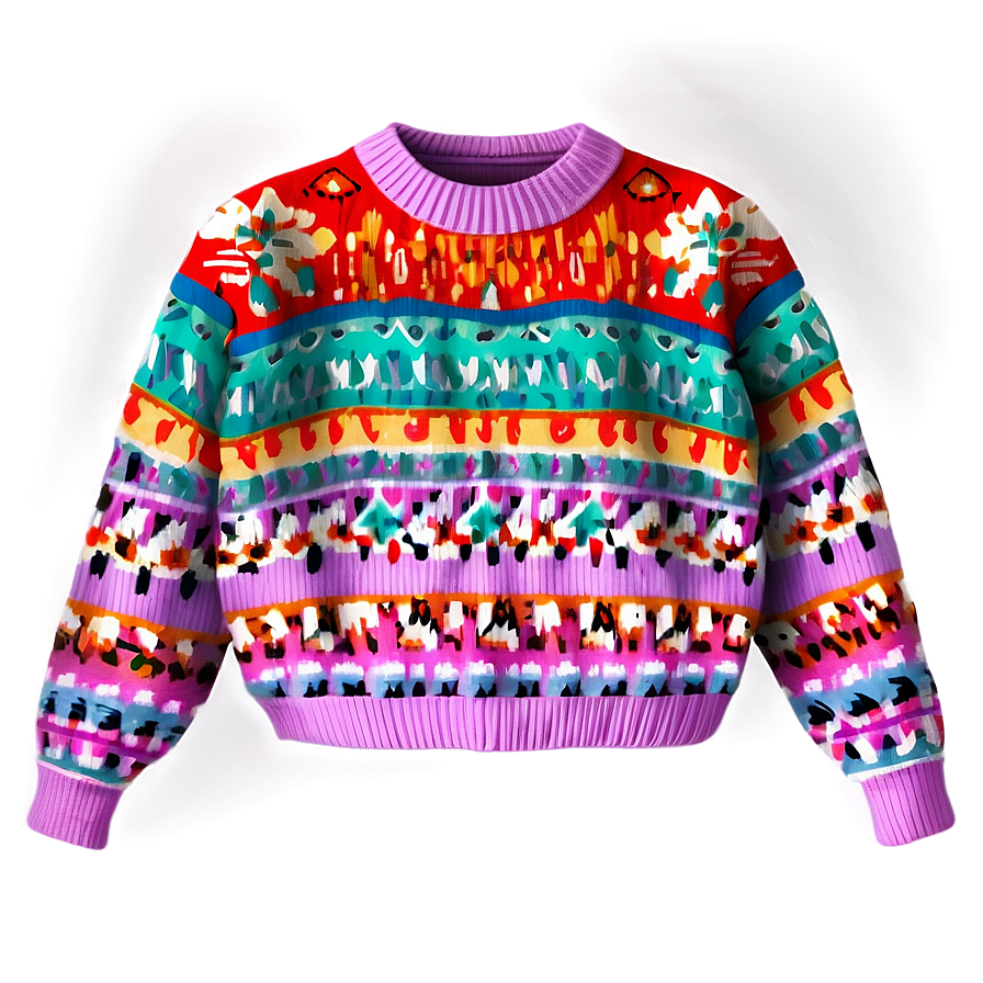 Vintage Sweater Pattern Png Gxm