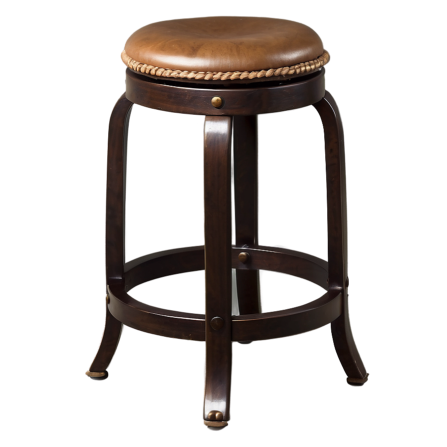 Vintage Swivel Barstool Png 06282024