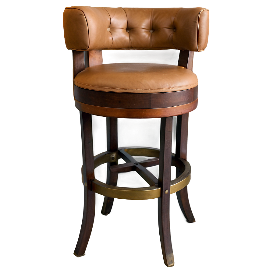 Vintage Swivel Barstool Png 06282024