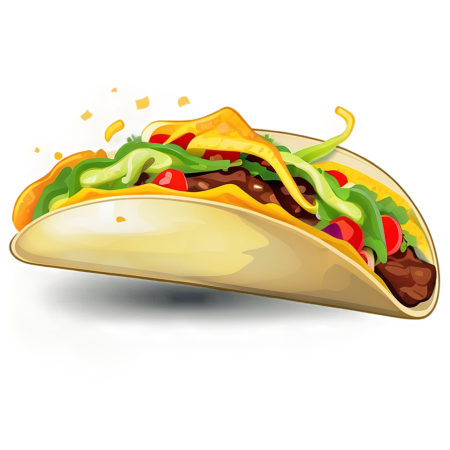 Vintage Taco Clipart Png Pgq44