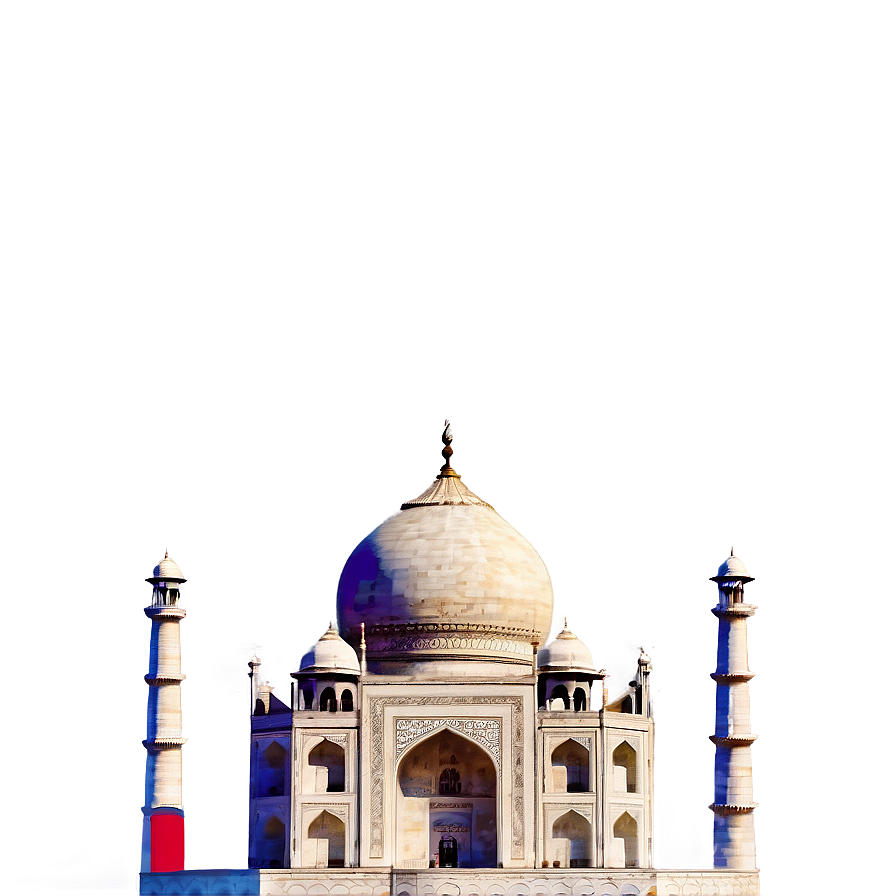 Vintage Taj Mahal Illustration Png Iyx