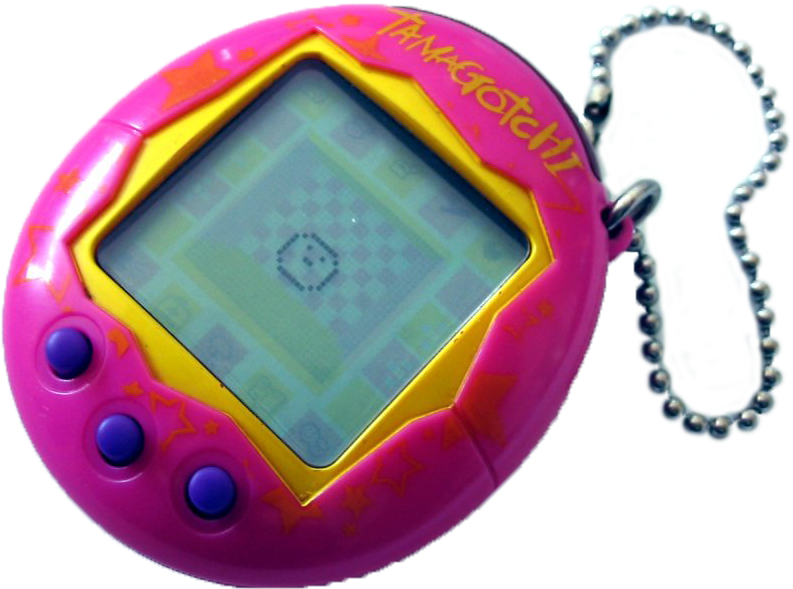 Vintage Tamagotchi Pink Yellow