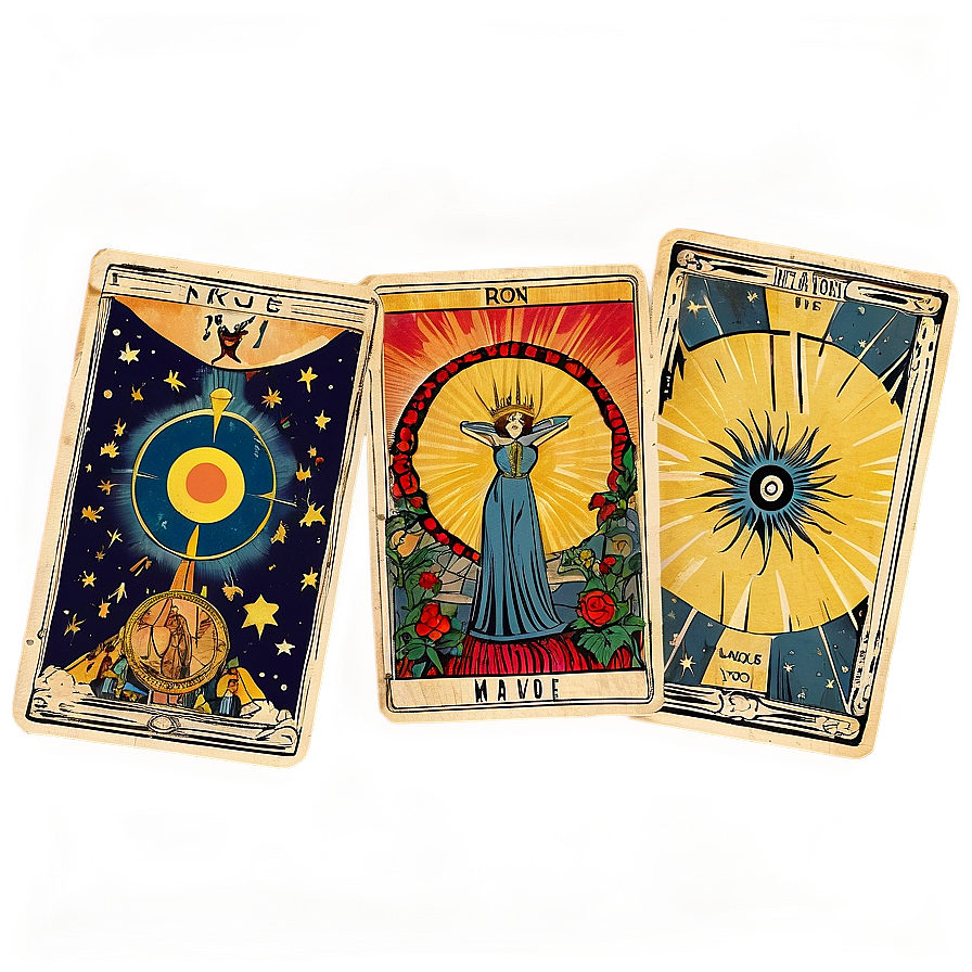 Vintage Tarot Cards Png 30