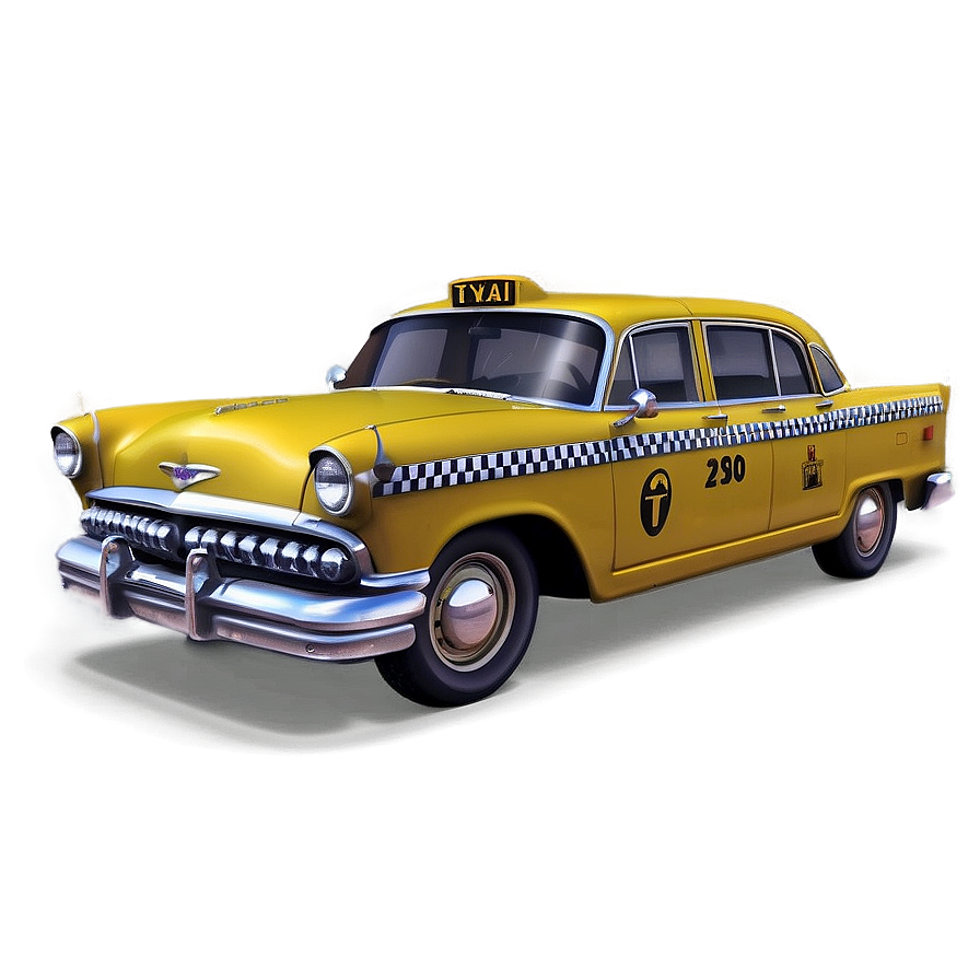 Vintage Taxi Cab Png 05242024