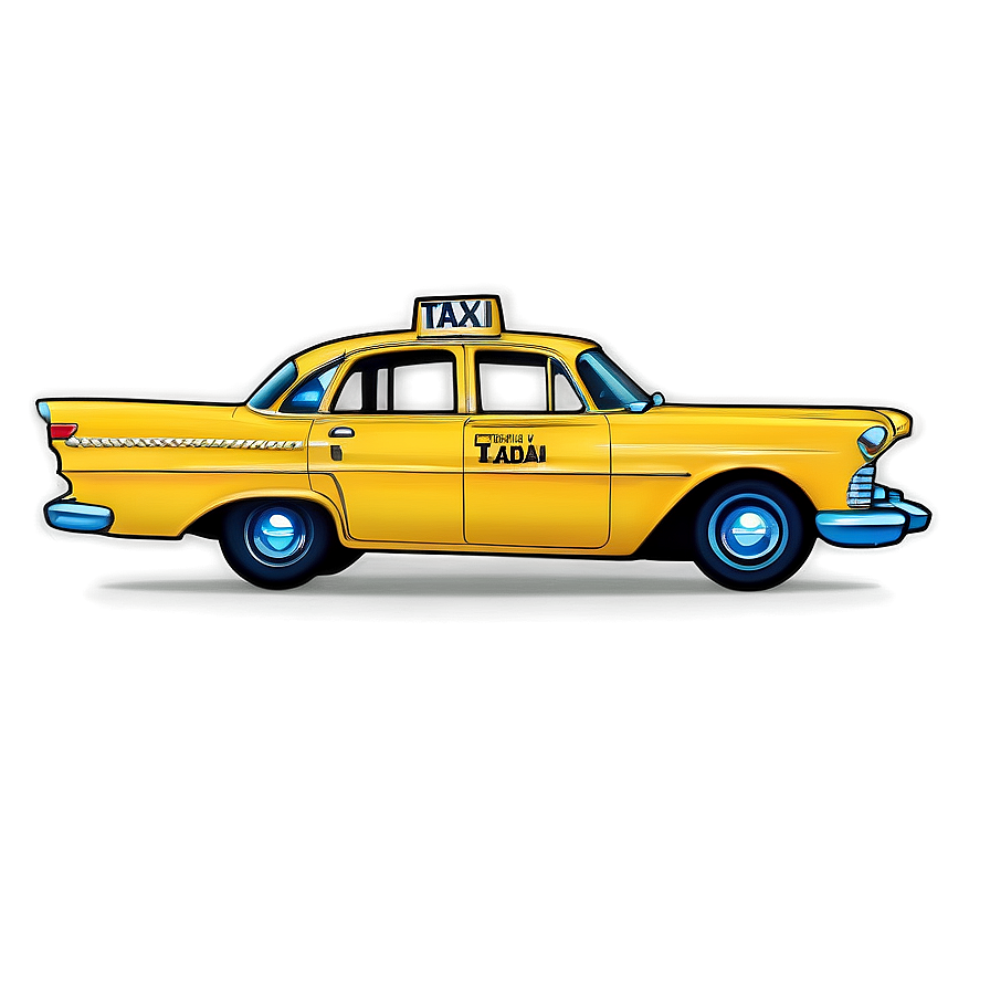 Vintage Taxi Cab Png Box65