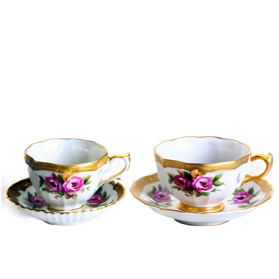 Vintage Tea Cup Png 05252024