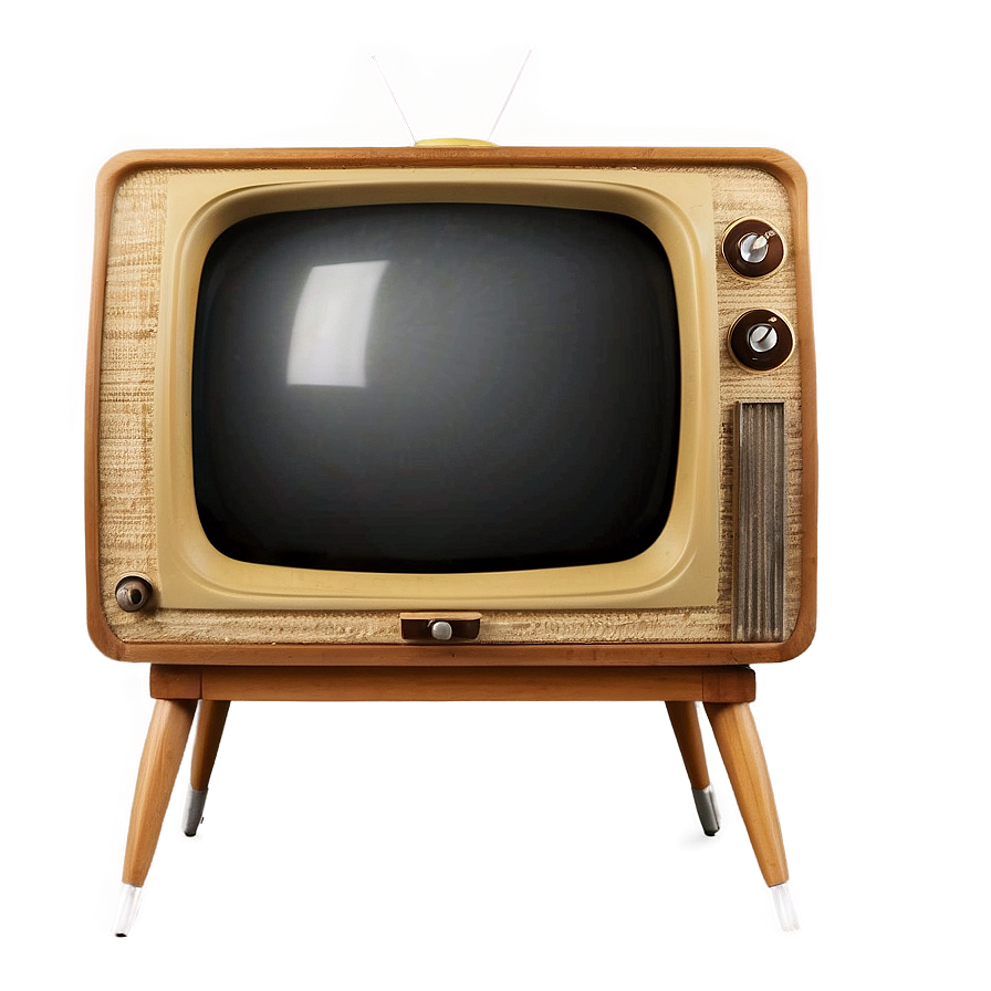 Vintage Television Front View Png 26