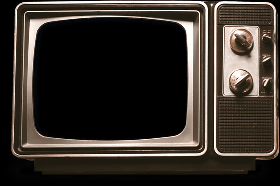 Vintage Television Sepia Tone