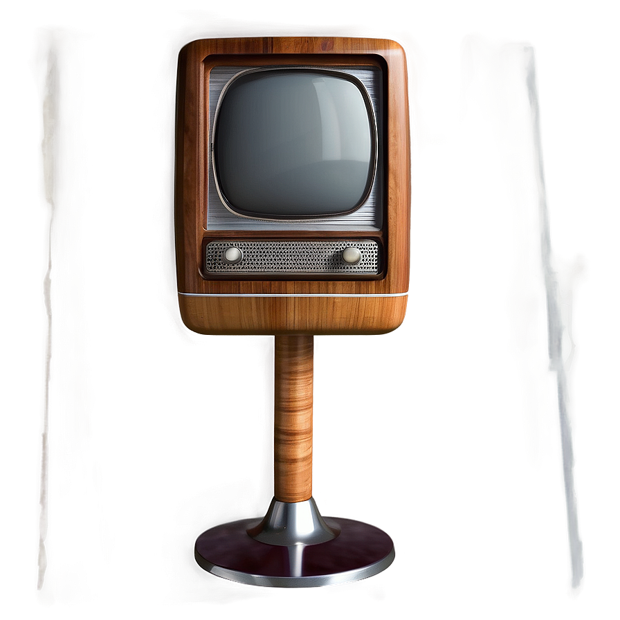 Vintage Television Side View Png 63