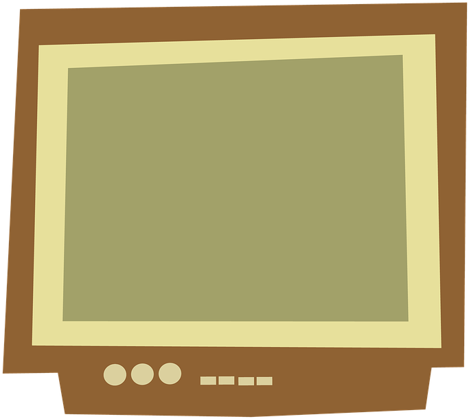 Vintage Television Vector Illustration