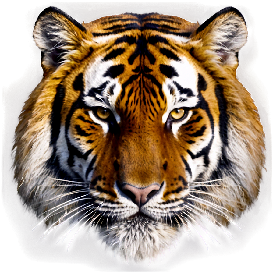 Vintage Tiger Face Portrait Png Rdm