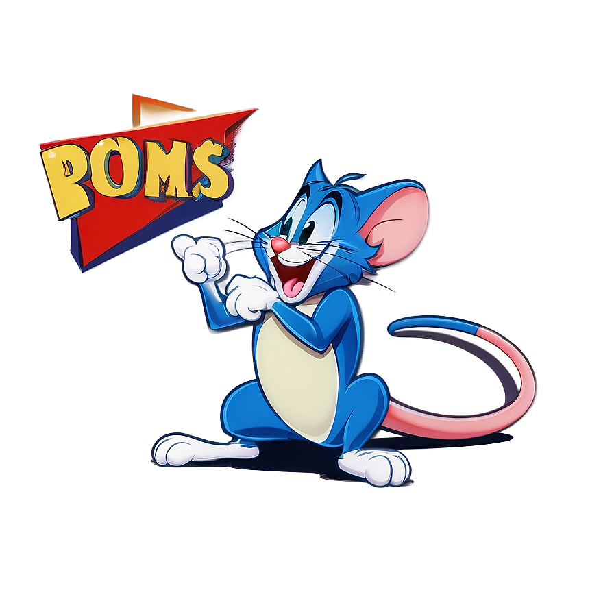 Vintage Tom And Jerry Poster Png Tqq96