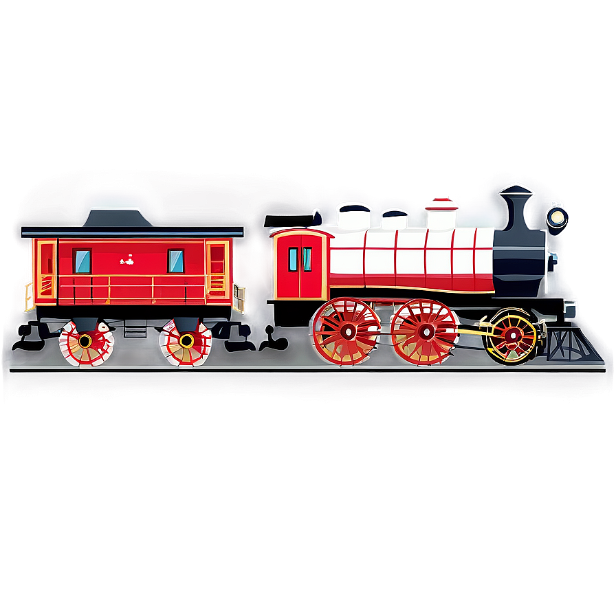 Vintage Train Graphic Png 06242024