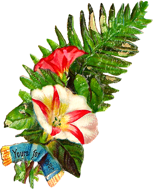 Vintage Tropical Floral Arrangement