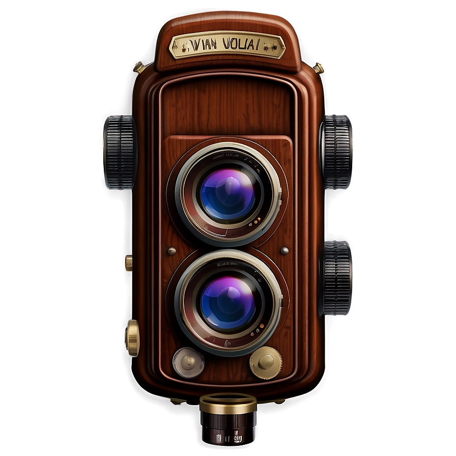 Vintage Twin-lens Camera Png 06212024