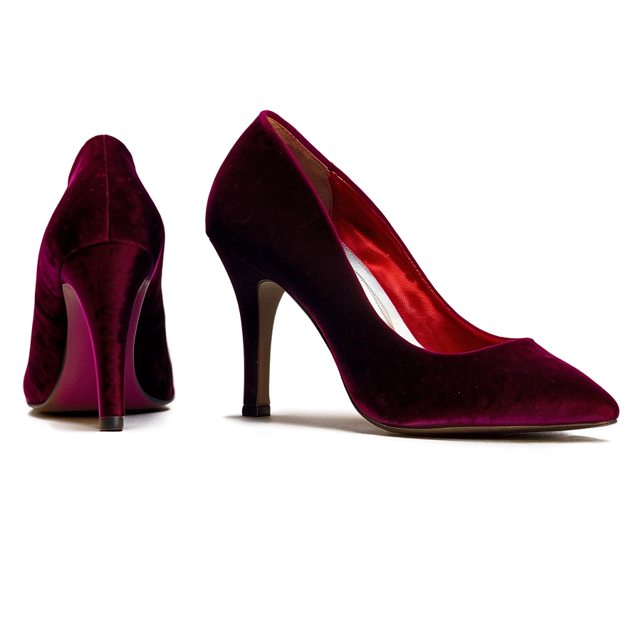 Vintage Velvet Heels Png 06122024