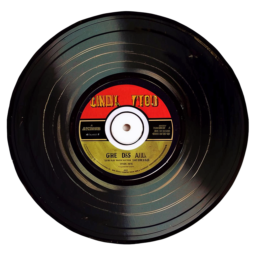 Vintage Vinyl Disc Png 05242024